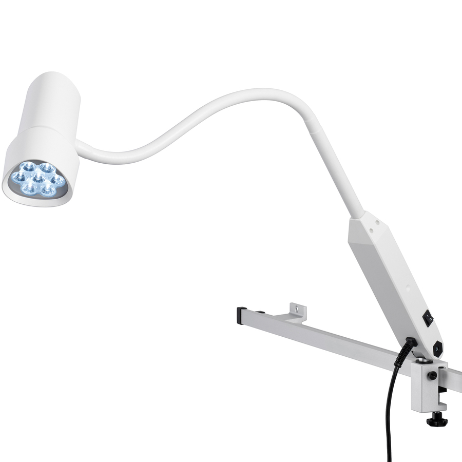Halux Led N50 Exam Light Color Changing, Dimming, Gooseneck – Rail Mount Hospital equipment exam light color changing, dimming, gooseneck – rail mount