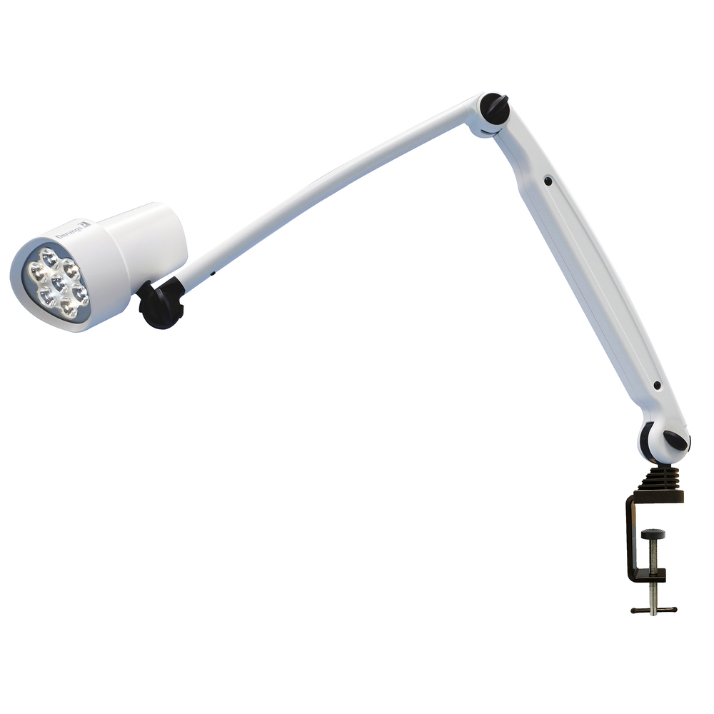 Halux Led N50 Exam Light Color Change, Dimming, Double Arm – Clamp Hospital equipment exam light color change, dimming, double arm – clamp