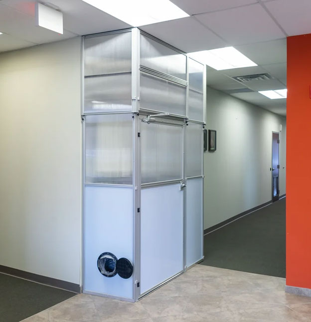 Temporary Walls in Gallery 2 Temporary Walls for hospital equipment