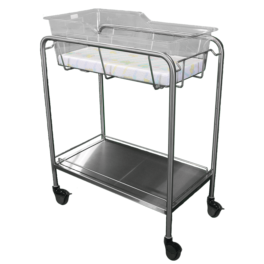 Bassinet_NB-SSxB_Stainless-Steel-with-Bottom-Shelf-Rails