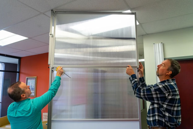 Temporary Walls Installation in Hospital