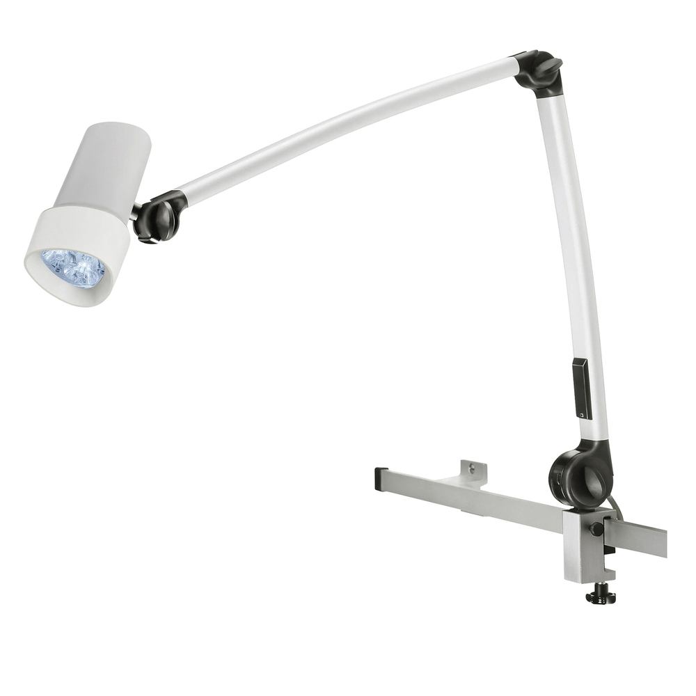 Halux Exam Light Articulating Arm, Dimmable, Rail Mount Hospital equipment exam light articulating arm, dimmable, rail mount.