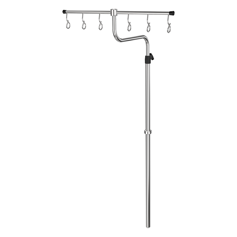 Iv-Pole, 90° Angled With Screw Height Adjustment Iv-Pole, 90° Angled With Screw Height Adjustment for Hospital Equipment
